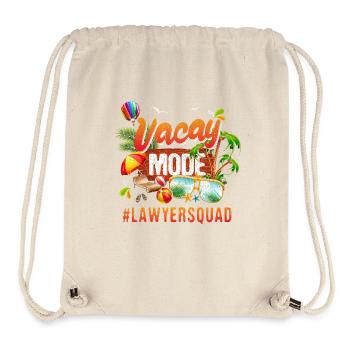 Groupe de vacances d’avocat #Lawyersquad - Sac à cordon recyclé Stanley/Stella - blanc naturel - Devant