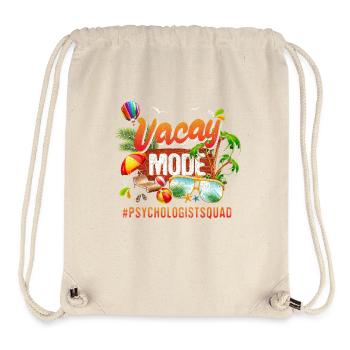 Psychologue Groupe de vacances #Psychologistsquad - Sac à cordon recyclé Stanley/Stella - blanc naturel - Devant