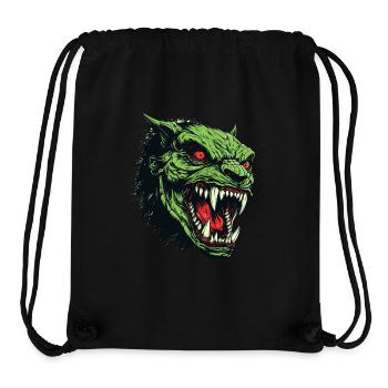 Tête d’Orc, Démon, Goule - Sac à cordon recyclé Stanley/Stella - noir - Devant