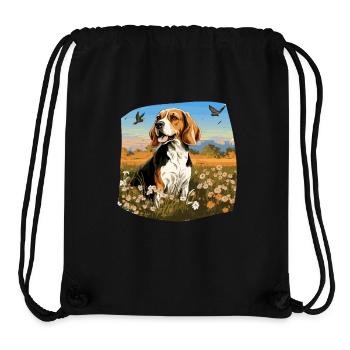 Hund Beagle Harrier - Stanley/Stella recycelter Gym Bag - Schwarz - Vorne