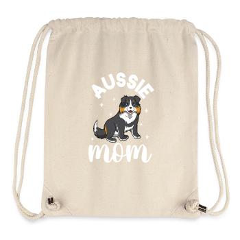 Aussie Mom - Australian Shepherd - Stanley/Stella Recycled Gym Bag - natural - Front