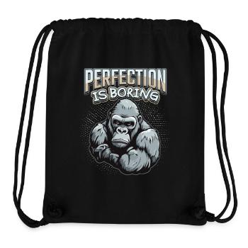 Lustiger Gorilla Affe Spruch, Comic - Stanley/Stella recycelter Gym Bag - Schwarz - Vorne