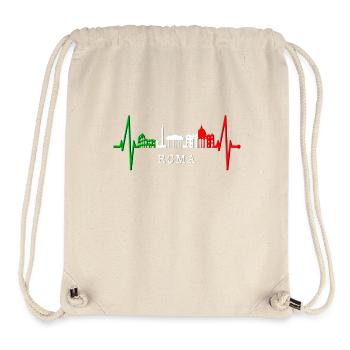 Rom Kolosseum Herzschlag Roma Skyline Rome Italien - Stanley/Stella recycelter Gym Bag - Naturweiß - Vorne