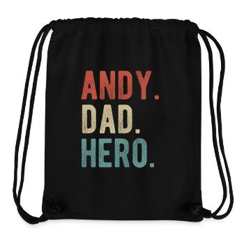 Andy Papa Held - Stanley/Stella recycelter Gym Bag - Schwarz - Vorne