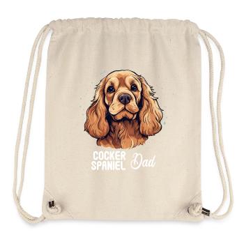 Épagneul Dog Cocker - Sac à cordon recyclé Stanley/Stella - blanc naturel - Devant