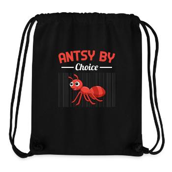 Antsy by Choice - Stanley/Stella Recycled Gym Bag - black - Front