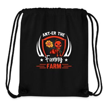 Ant-er the funny farm - Stanley/Stella Recycled Gym Bag - black - Front