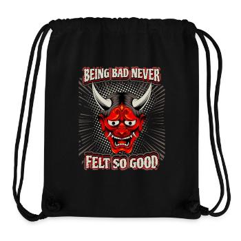 Funny Devil Saying, Devil's Mask, Comic Style - Stanley/Stella Recycled Gym Bag - black - Front