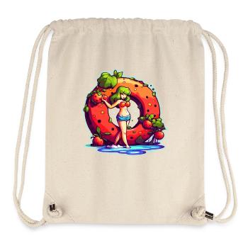 Beignet juteux et fruité - Sac à cordon recyclé Stanley/Stella - blanc naturel - Devant
