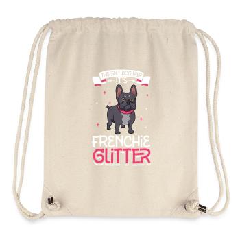 Frenchie Glitzer - Stanley/Stella recycelter Gym Bag - Naturweiß - Vorne