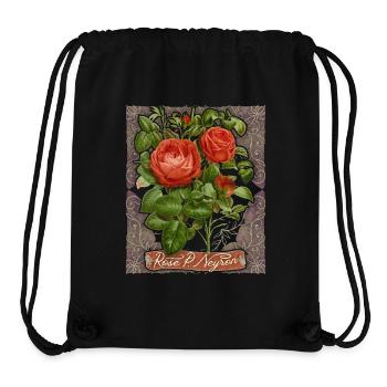 Botanische Rose, vintage Illustration Paul Neyron - Stanley/Stella recycelter Gym Bag - Schwarz - Vorne