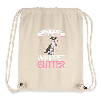 Whippet Glitzer - Stanley/Stella recycelter Gym Bag - Naturweiß - Vorne