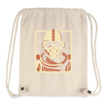 Outer Space Skull Astronaut Robot - Stanley/Stella Recycled Gym Bag - natural - Front
