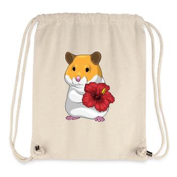 Hamster Hibiskus  - Stanley/Stella recycelter Gym Bag - Naturweiß - Vorne