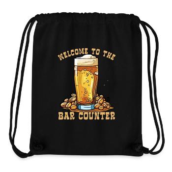 Welcome to the Counter: Peanuts and Beer - Stanley/Stella Recycled Gym Bag - black - Front