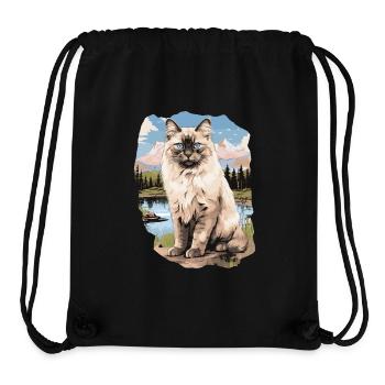 Ragdoll - Stanley/Stella recycelter Gym Bag - Schwarz - Vorne