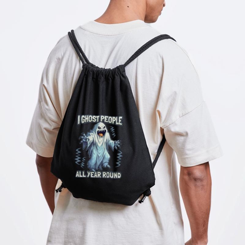 Horror Ghost, Ghosts Funny Saying Horror Stanley/Stella Recycled Gym Bag