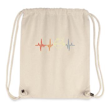 Kochtopf Herzklopfen - Stanley/Stella recycelter Gym Bag - Naturweiß - Vorne