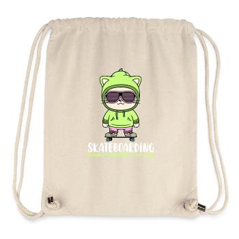 Skateboarding because Basketball is too easy - Stanley/Stella recycelter Gym Bag - Naturweiß - Vorne