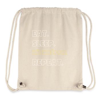 Essen. Trinken. Käsknöpfle. Repeat - Stanley/Stella recycelter Gym Bag - Naturweiß - Vorne