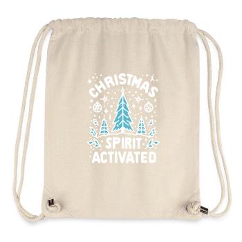 Christmas Spirit Activated - Stanley/Stella Recycled Gym Bag - natural - Front