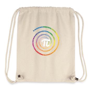 3.14 Pop Art Spirale Math Science Geek - Sac à cordon recyclé Stanley/Stella - blanc naturel - Devant
