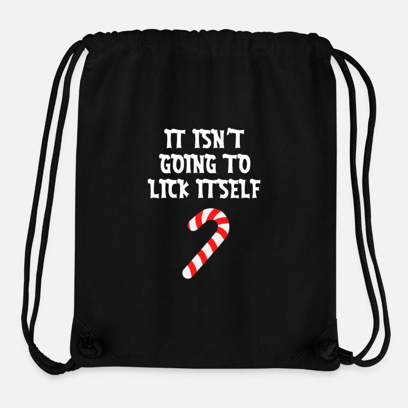 It Isn’T Going To Lick Itself Couple - Stanley/Stella Recycled Gym Bag - black