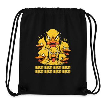 Quack! Wütende Gummi-Enten des Untergangs - Stanley/Stella recycelter Gym Bag - Schwarz - Vorne