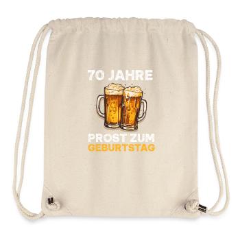 70 Geburtstag Bierliebhaber Bier 70 Jahre Spruch - Stanley/Stella recycelter Gym Bag - Naturweiß - Vorne