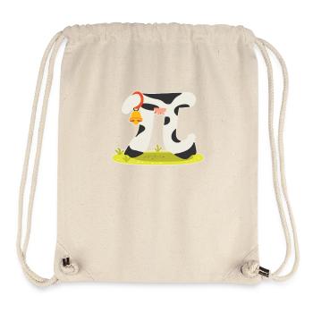 Cow pie lover pi day icon funny math - Stanley/Stella Recycled Gym Bag - natural - Front