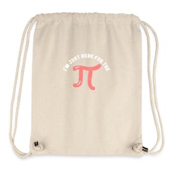 I'm Just Here For Pi Day Funny Math Geek - Stanley/Stella Recycled Gym Bag - natural - Front