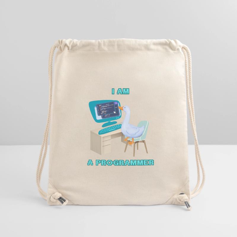 A Programmer Duck, a Fun Design for Programmers Stanley/Stella Recycled Gym Bag