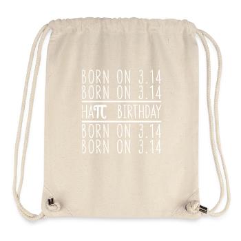 Funny Born On Pi Day 3.14 Math Happy Birthday - Stanley/Stella Recycled Gym Bag - natural - Front