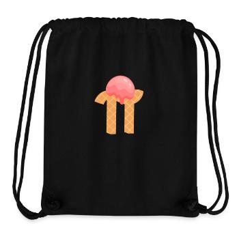 Funny Pi Day A La Mode Pie Ice Cream Math Day Food - Stanley/Stella Recycled Gym Bag - black - Front