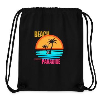 Paradies auf der Insel - Stanley/Stella recycelter Gym Bag - Schwarz - Vorne