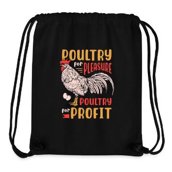 Avicole Fermier Volaille Pour Plaisir Poulet Fermier - Sac à cordon recyclé Stanley/Stella - noir - Devant