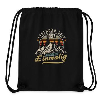 Legendär seit 1997 Jahrgang Vintage Geburtstag - Stanley/Stella recycelter Gym Bag - Schwarz - Vorne