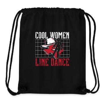Line Dancing Cool Women Line Dance Western Dancer - Stanley/Stella recycelter Gym Bag - Schwarz - Vorne