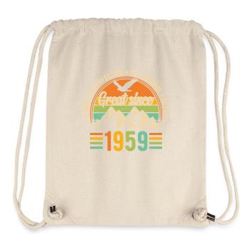 1959 – A legendary year - Stanley/Stella Recycled Gym Bag - natural - Front