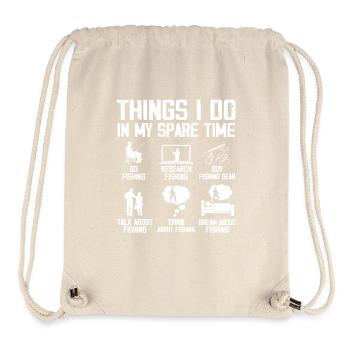 6 Dinge, die ich in meiner Freizeit mache, Angelliebhaber - Stanley/Stella recycelter Gym Bag - Naturweiß - Vorne