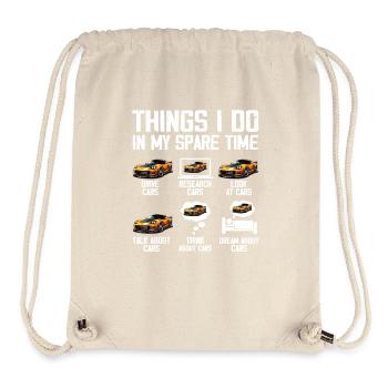 6 Dinge, die ich in meiner Freizeit tue Auto Enthusiast Autos - Stanley/Stella recycelter Gym Bag - Naturweiß - Vorne