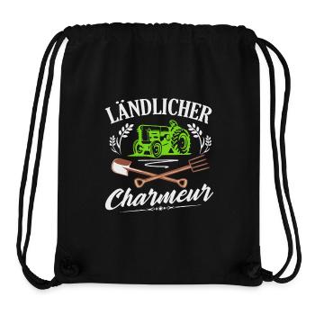 Nachwuchs Landwirt Ländlicher Charmeur Bauern - Stanley/Stella recycelter Gym Bag - Schwarz - Vorne