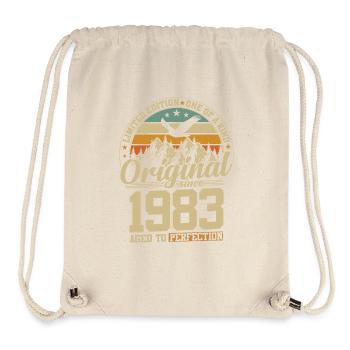 Vintage 1983 Retro Geburtstag - Stanley/Stella recycelter Gym Bag - Naturweiß - Vorne