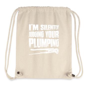 I'm Silently Judging Your Plumping Pipefitter Plum - Stanley/Stella Recycled Gym Bag - natural - Front