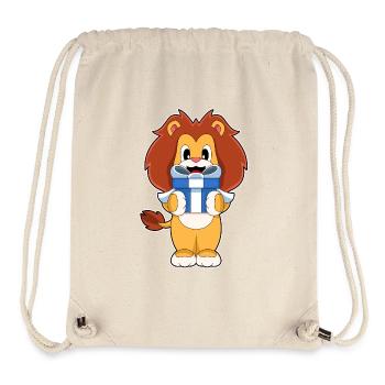 Forfait Noël Lion - Sac à cordon recyclé Stanley/Stella - blanc naturel - Devant