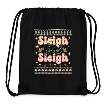 Hässlicher Weihnachtspullover - Stanley/Stella recycelter Gym Bag - Schwarz - Vorne