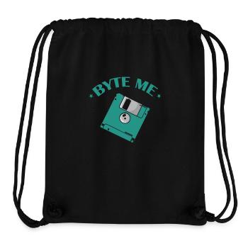 Byte me Floppy Disk Floppy Disk Retro Memory Module - Stanley/Stella Recycled Gym Bag - black - Front