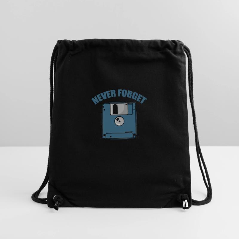 Never Forget Floppy Disk Retro Memory Module Stanley/Stella Recycled Gym Bag