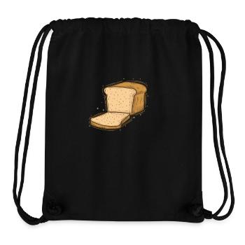 Toast Brot Essen Bäcker - Stanley/Stella recycelter Gym Bag - Schwarz - Vorne