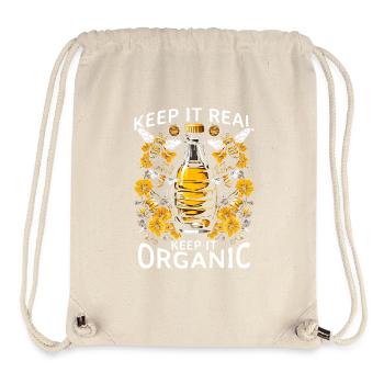 Apiculture Abeille Apiculteurs Bio - Sac à cordon recyclé Stanley/Stella - blanc naturel - Devant